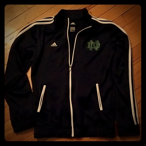 adidas Other - NOTRE DAME Track Jacket !! ADIDAS ! YOUTH XL!